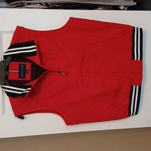 Tommy Hilfiger Red Full-Zip Vest Men's Small/Petite